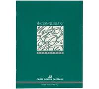 Conquerant - Cahier Piqures Grand Carreaux 17x22 32p 2,5mm 90g G