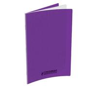 Hamelin Cahier grands carreaux 17 x 22 cm, 96 pages, couverture polypro violette