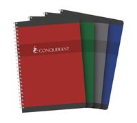 Conquerant Carnet à spirale A5 14,8 x 21 cm - 70g - Petits carreaux 5x5 - 180 pages