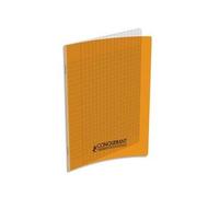 Conquerant Classique Cahier Piqûre 17 X 22 Cm 48 Pages Grands Carreaux 90g. Couverture Polypro Orange