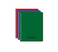 Conquérant Lot de 3 Cahier Classique 17x22cm Petits Carreaux 100 Pages, Couleurs Assortis