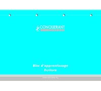 Conquérant Ecriture Bloc d'apprentissage détachables/perforées A4 160 pages