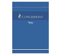CONQUERANT Lot de 10 Blocs notes 21 x 29,7cm 60g 100 feuilles quadrillé 5x5 blanc