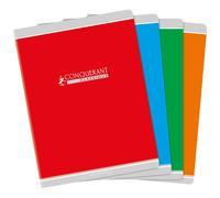 Conquerant Lot De 10 Cahiers Agrafé 24x32 Cm 96p 90g Grands Carreaux Coloris Aléatoire