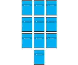 CONQUERANT Lot de 10 Cahiers broché A4 192 pages 70g quadrillé 5x5 coloris aléatoires