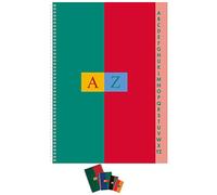 CONQUÉRANT Lot de 2 Répertoires A4 Petits Carreaux 180 Pages 70g spirale coloris aléatoires