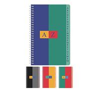 CONQUÉRANT Lot de 2 Répertoires reliure integrale 11X17cm 180P 70G coloris aléatoire