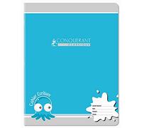 Cahier piqures Conquerant grand carreaux 17x22 32p 3mm 90g G