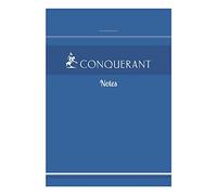 CONQUÉRANT Lot de 3 Blocs notes 7,4 x 10,5 cm 100 Feuilles 60g quadrillé 5x5 Blanc