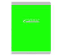 Conquérant Lot De 3 Cahiers Conquérant Classique Agrafé 24 X 32 Cm 96p 90g Grands Carreaux Vert