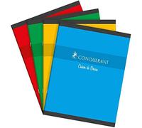CONQUERANT Lot de 3 Cahiers de dessin NF40 8 F (16 Pages) 90g Unie 17 x22 cm Coloris aléatoire
