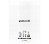 Conquérant 36692 Cahier Classique Travaux Pratiques Couverture Polypropylène A4+ Papier Vert