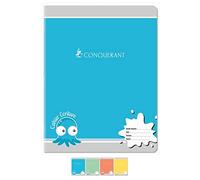 CONQUÉRANT Lot de 5 Cahiers d'écriture 17x22 cm 70g 32 pages SEYES 3mm coloris aléatoires