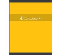 CONQUÉRANT Lot de 5 Cahiers piqûre 17x22cm 48 pages 70g grands carreaux coloris aléatoires