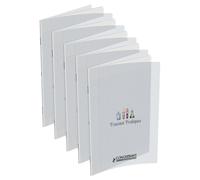 Conquerant Lot De 5 Cahiers Travaux Pratiques Couv Polypro A4 48 + 48 Pages Incolore