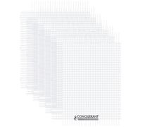 Conquérant Lot De 6 Cahiers Conquérant Polypro Agrafé 24x32 Cm 60p 90g Grands Carreaux Incolore
