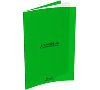 Conquérant Sept Lot De 10 Cahiers 24 X 32 96 Pages Grands Carreaux Couverture Polypro Vert