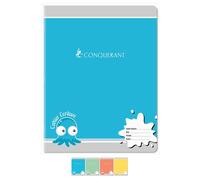 Conquérant Sept Lot De 2 Cahiers D'écriture 17x22 Cm 70g 32 Pages Seyes 3mm Coloris Aléatoires