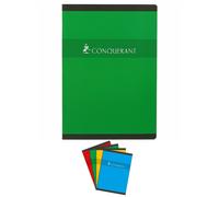 Conquérant Sept Lot De 5 Cahiers Agrafé A4 96 Pages70g Grands Carreaux Coloris Aléatoires