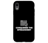 Conquered The Spreadsheet Data Analyst Devis Coque pour iPhone XR