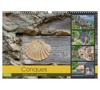 Conques est une station importante sur la voie française de Jacob (calendrier mural 2026 DIN A3 paysage), calendrier mensuel CALVENDO