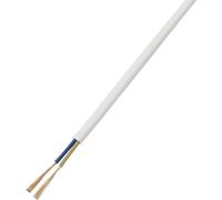 Conrad Components 607093 Câble de raccordement 2 x 0.75 mm² blanc 20 m