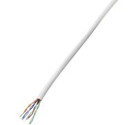 Conrad Components 608692 Câble réseau CAT 5e U/UTP 4 x 2 x 0.14 mm² blanc 100 m