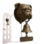 Consatriche de Porte de Porte - Cloche de Port en Forme de Chien en résine, Carillon Mural sur thème de l'animal | Décor d'entreprise intérieur d'entrée, décoration de Portes du Porche