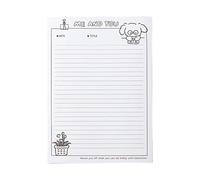 Consciou Stickys Note Pages perforées Carnet léger à transporter sur des pages perforées