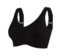 Consciouts Bra, Wireless Ribbed Push-Up Bra for Women, Seamless Adjustable Support with Side Wings & Invisible Lift for Comfort