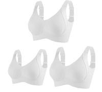 Consciouts Bra, Wireless Ribbed Push-Up Bra for Women, Seamless Adjustable Support with Side Wings & Invisible Lift for Comfort