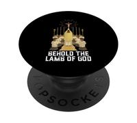 Consécration eucharistique Traditionnelle Latine Messe Catholique PopSockets PopGrip Adhésif