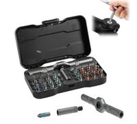 Consecutive Screwdriver, Cgctools 24 in 1 Screwdriver, Readyintend 24 in One Ratchet Screwdriver Set, Rs1 Diy Magnetic Compact and Portable Ratchet Screwdriver Sets, Detachable for Home Repairs (A)