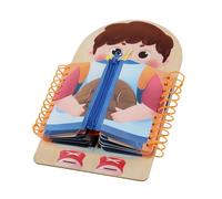 Conseil d'activités - 12 Pouces Basic Life Skills Board pour Le développement Moteur Fin, Apprentissage cognitif avec Apprendre à zipter en Dentelle et Boucle, Jouets éducatifs pour la