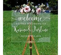 Conseil De Mariage Français Panneau De Réception De Bienvenue Autocollant Personnalisé Mariage for Verre,Nom Personnalisé Date Panneau De Mariage,Bienvenue Mariage Autocollant (Size : 57x35cm)