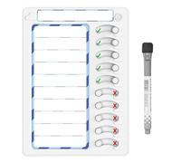 Conseil de planification - Conseil de planification de routine quotidienne, carte de contrôle de contrôle effacée | Organisateur de tâches pour, calendrier du tableau blanc pour la maison, tab