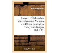 Conseil D'état, Section Du Contentieux - Mémoire En Défense