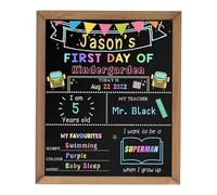 Conseil du dernier jour d'école, panneau du et dernier jour d'école | Signe du tableau noir de retour scolaire | Tableau réutilisable pour le dernier jour d'école de 25,4 x 30,5 cm,