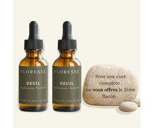 Conseil Fleur de Bach® - Fleurs de Bach Deuil 30ml +1 OFFERT - Cure complète - Tristesse, chagrin, peine, perte - Retrouver apaisement et sérénité - Lot 2 flacons