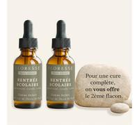 Conseil Fleur de Bach® - Fleurs de Bach Rentrée Scolaire 30ml +1 OFFERT - Cure complète - Confiance, calme, adaptation - Rentrée sereine - Sans alcool - Lot 2 flacons -Élixir floral traditionnel