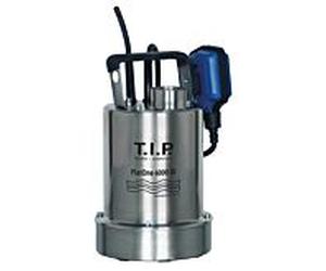 CONSEIL Pompe submersible de drainage de piscine - acier inoxydable, 6 000 l/h, aspiration plate, hauteur de refoulement 6 m, clapet anti-retour, FlatOne 6000 IX 30440