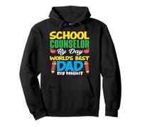 Conseiller Scolaire de Jour, Meilleur père du Monde de Nuit Sweat à Capuche