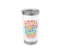 Conseiller scolaire Les étudiants sont mon pourquoi Gobelet isotherme en acier inoxydable double paroi