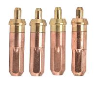 Conseils de coupe en acétylène Nozzles de bague 4pcs à haute température résistante en laiton Copper Soudage accessoires pour la coupe en métal 1# 2# 3# 4# tailles
