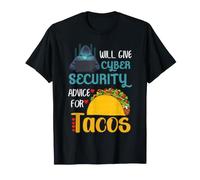 Conseils de cybersécurité pour Tacos Funny IT Analyst Humour Geek T-Shirt