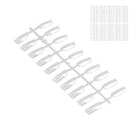 Conseils de Faux Ongles Transparents - 200pcs Affichage Artificiel des Ongles Artificiels pour les Salons Manucure - Facile à Colorer et à Refléter le Vernis Taille Portable et Facile Stocker