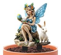 Conseils de jardin en acrylique, poteaux décoratifs de jardin - Poteaux de jardin de Pâques en acrylique d'art de la cour de fées,Décoration imperméable pour festival Paysage de jardin resis