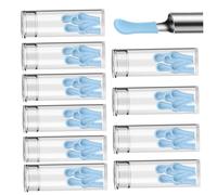 Conseils de remplacement du nettoyeur d'oreille 60pcs Caméra d'oreille Conseils de remplacement Soft ＆ Tool nettoyage cuillère à cuillère flexible en silicone compatible avec le tapissage