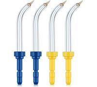 Conseils de remplacement pour Waterpik 2 couleurs Parodontales Conseils de remplacement pour les flossers d'eau Waterpik (comme WP-100) et autres irrigation orale (4 pièces)