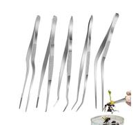 CONSEILS DE SERRAD PRÉCISION - Chef Twezer - Tong de cuisine | Tiptes culinaires décalées en acier inoxydable pour la cuisine de | Tong de précision de 16 cm pour la cuisson, le placage, le